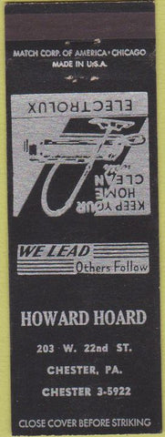 Matchbook Cover - Howard Hoard Electric Chester PA