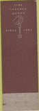 Matchbook Cover - The Star Case Co Branded Star Leather Goods