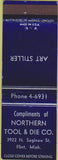 Matchbook Cover - Northern Tool Die Co Flint MI