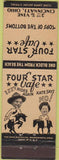 Matchbook Cover - Four Star Cafe Cincinnati OH