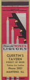 Matchbook Cover - Guertin's Tavern Manteno IL
