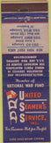 Matchbook Cover - United Seamen's Service Inc New York Port military WEAR