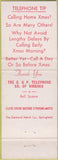 Matchbook Cover - Bell Chesapeake Telephone of VA Christmas WEAR