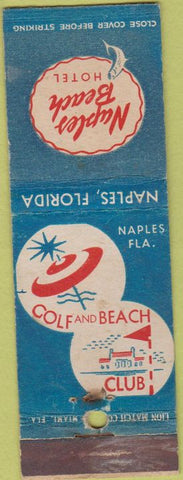 Matchbook Cover - Naples Beach Hotel Naples FL WORN