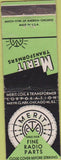 Matchbook Cover - Merit Transformers Radio Parts Chicago IL