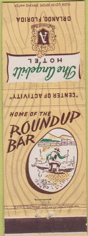 Matchbook Cover - The Angebilt Hotel Orlando FL