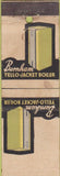 Matchbook Cover - Burnham Yellow Jacket Boiler heating WEAR