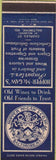 Matchbook Cover - Hopper McGaw Co Baltimore MD importer deli wine liquor