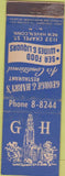 Matchbook Cover - George and Harry's Restaurant New Haven CT  feature