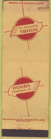 Matchbook Cover - Dohrn Transfer trucking Rock Island IL WEAR