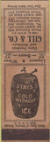 Matchbook Cover - Gill  and  Co Chicago IL liquor 30s WEAR
