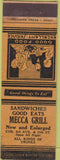 Matchbook Cover - Mecca Grill Chicago? WEAR