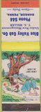Matchbook Cover - Blue Valley Cab Co Bangor PA hillbilly