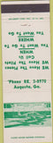 Matchbook Cover - Augusta School of Aviation Flying GA airplanes
