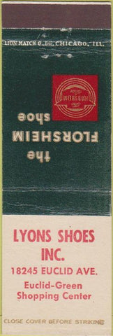 Matchbook Cover - Lyons Shoes Florsheim Cleveland OH