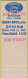 Matchbook Cover - North Bros Ford Lincoln Park MI