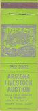 Matchbook Cover - Arizona Livestock Auction Phoenix? AZ