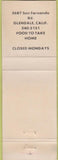 Matchbook Cover - Casa Gonzales Glendale CA Mexican food girlie