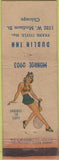 Matchbook Cover - Dublin Inn Chicago IL Arrow pinup TAPED