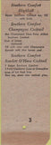 Matchbook Cover - Southern Comfort Bourbon B and B Liquor Hobbs NM