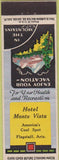 Matchbook Cover - Hotel Monte Vista Flagstaff AZ