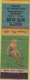 Matchbook Cover - Nagy's Nite Club Toledo OH pinup POOR