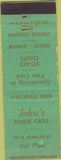 Matchbook Cover - John's Kinzie Grill Chicago IL WEAR