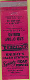 Matchbook Cover - End O Day Cabins Naples ME Calso oil gas taxi