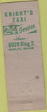 Matchbook Cover - End O Day Cabins Naples ME Calso oil gas taxi