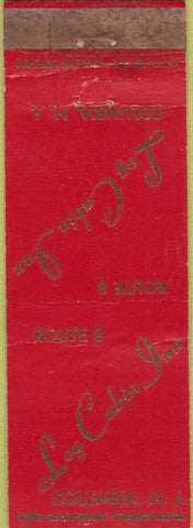 Matchbook Cover - Log Cabin Inn Columbia NJ WEAR