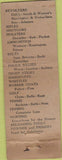 Matchbook Cover - Sporting Goods Syracuse NY Guns Smith Wesson Colt WORN