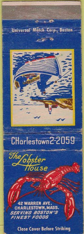 Matchbook Cover - The Lobster House Charleston MA WEAR