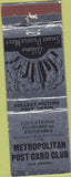 Matchbook Cover - Metropolitan Post Card Club Long Island City NY