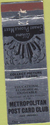 Matchbook Cover - Metropolitan Post Card Club Long Island City NY