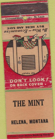 Matchbook Cover - The Mint Helena MT
