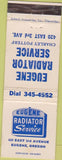 Matchbook Cover - Eugene Radiator Service Eugene OR