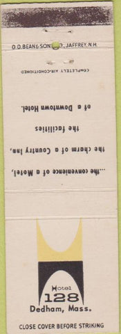 Matchbook Cover - Motel 128 Dedham MA WEAR