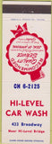 Matchbook Cover - Hi Level Car Wash Toledo OH?