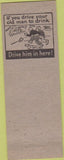Matchbook Cover - Gay Inn Tavern All Trades Christmas