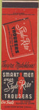 Matchbook Cover - Strike Rite Trousers Pants Mobile AL men's clothes