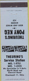 Matchbook Cover - Theuring's Service oil gas Cincinnati OH liquor