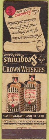 Matchbook Cover - Seagram's 7 Crown Whisky