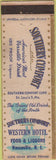Matchbook Cover - Southern Comfort Bourbon Western Hotel Nasonville RI