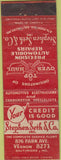 Matchbook Cover - Stephen Smith Co Auto Repair Baltimore MD