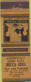 Matchbook Cover - Mecca Grill NO TOWN