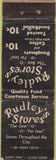 Matchbook Cover - Rudley's Stores New York City Safety First WEAR