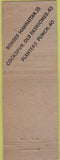 Matchbook Cover - Mary Elizabeth's Restaurant New York City Safety First WEAR