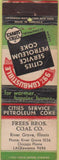 Matchbook Cover - Frees Bros Coal River Grove IL Cities oil gas WEAR