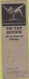 Matchbook Cover - Tip Tap Review Chicago IL pinup girlie back