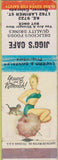 Matchbook Cover - Jigg's Cafe Denver CO pinup WEAR